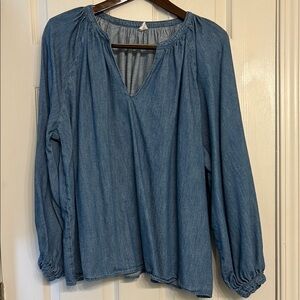 Denim Blue Women's Top